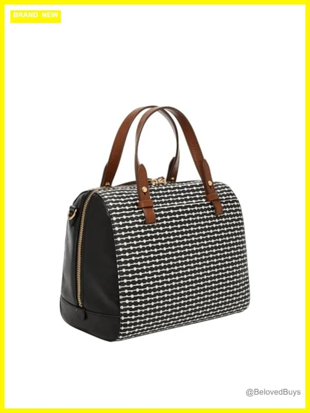 Faux Leather Satchel Handbag with Detachable Strap